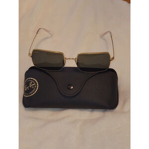 Ray-Ban RB1969 Rectangle 9196/31 54-19 145 Legend Gold Wire Frames. Pre-Owned.